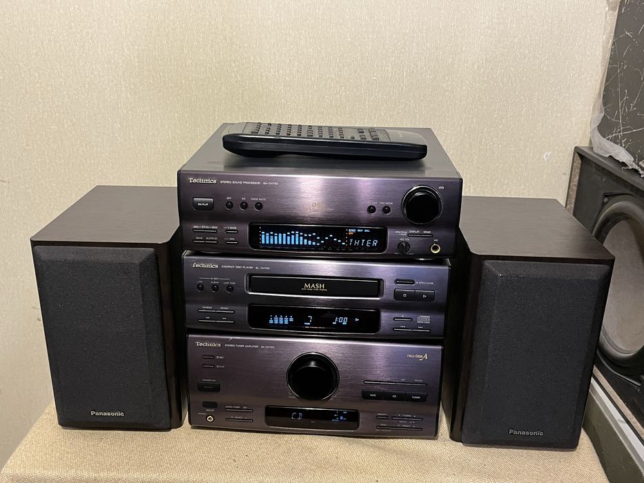 Японская предтоповая мини система TECHNICS CH750 + акустика + пульт Д/У
