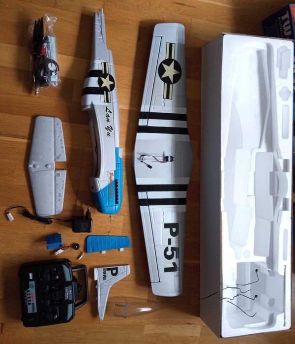 Samolot zdalnie sterowany RC Mustang P-51 4ch 2.4GHz