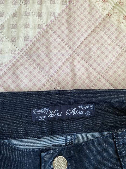 Granatowe proste jeansy biodrówki XXS 32 XS 34 niski stan vintage 00s y2k baddie