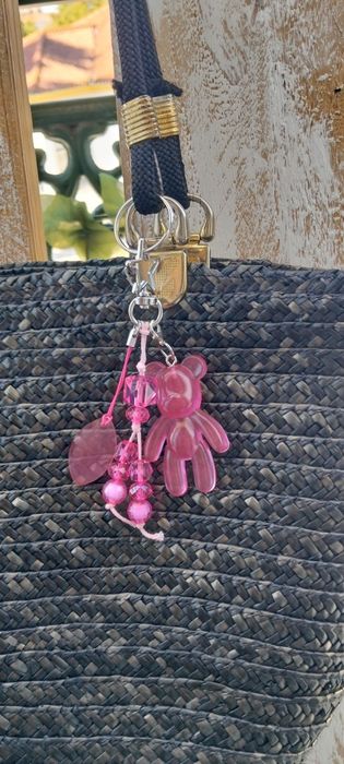 Bag charm artesanal urso
