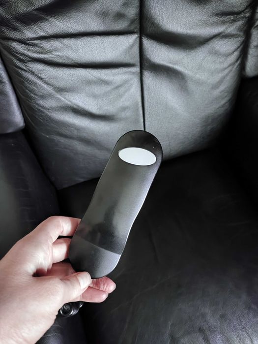 Fotel elektryczny na pilota, rozkładany, skórzany