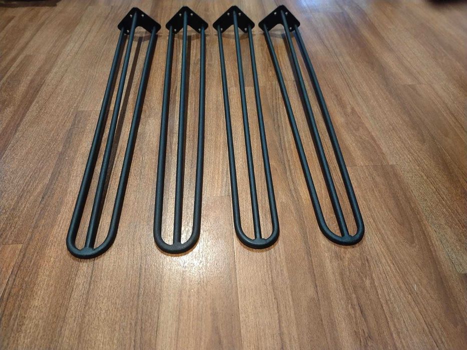 Nogi metalowe do stołu stolika z pręta loft 72cm
