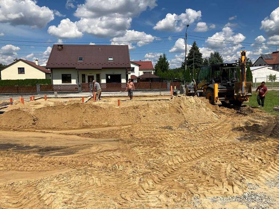 Usługi koparką, transportowe. Materiały sypkie, KAMIEŃ, PIASEK, ZIEMIA