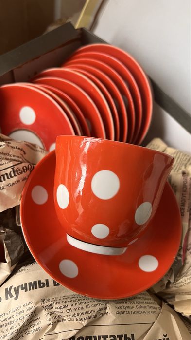 Чайный сервиз горох Барановский завод