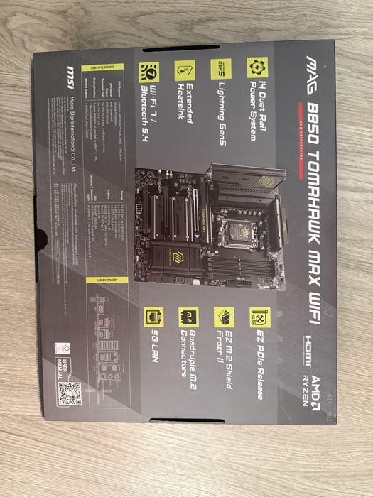 Motherboard: MSI MAG B850 Tomahawk Max Wifi REPARADA