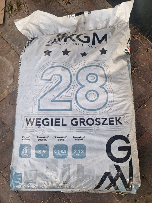 Węgiel KGM 28 groszek 25kg