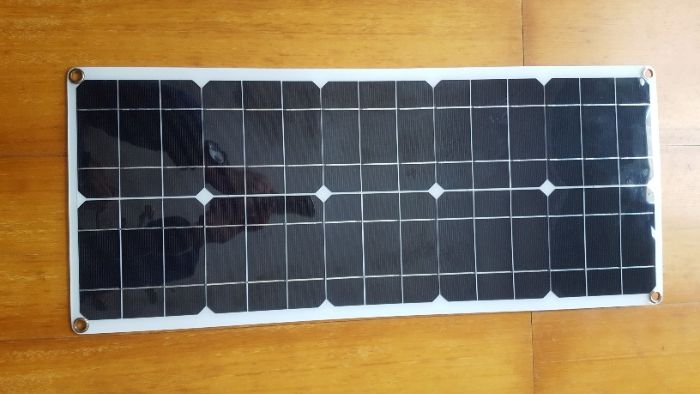 Painel fotovoltaico semi-flexivel 12v e usb
