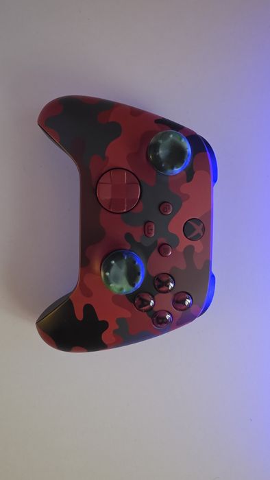 Kontroler pad Xbox | czerwone moro