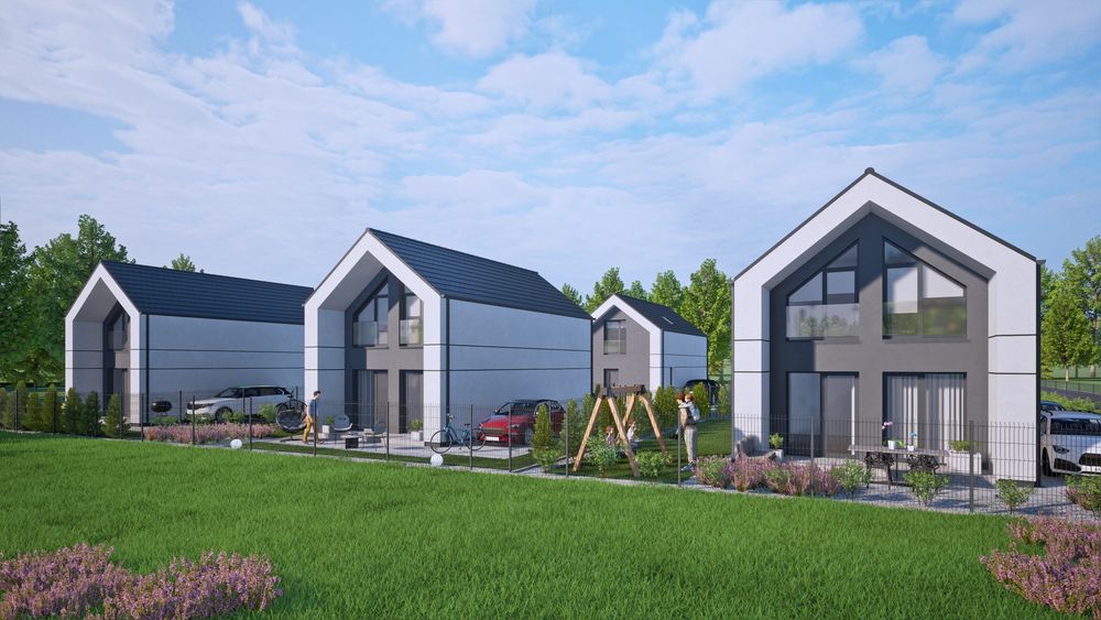 Domy jednorodzinne wolnostojące 80 m²  Grunwaldzka Namysłów - Widok 2