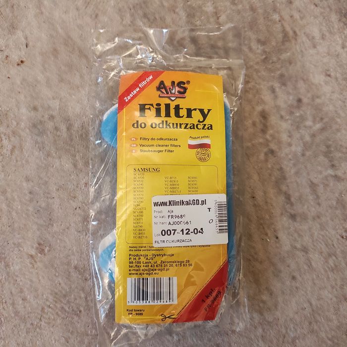 Filtry do odkurzacza Samsung