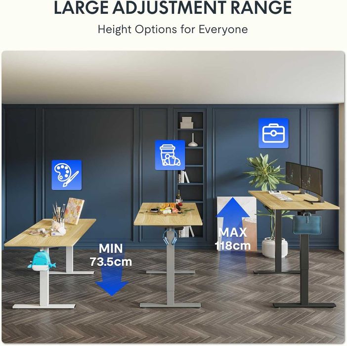 Nowe biurko elektryczne / blat / stół / 60x100cm / FlexiSpot !K491!