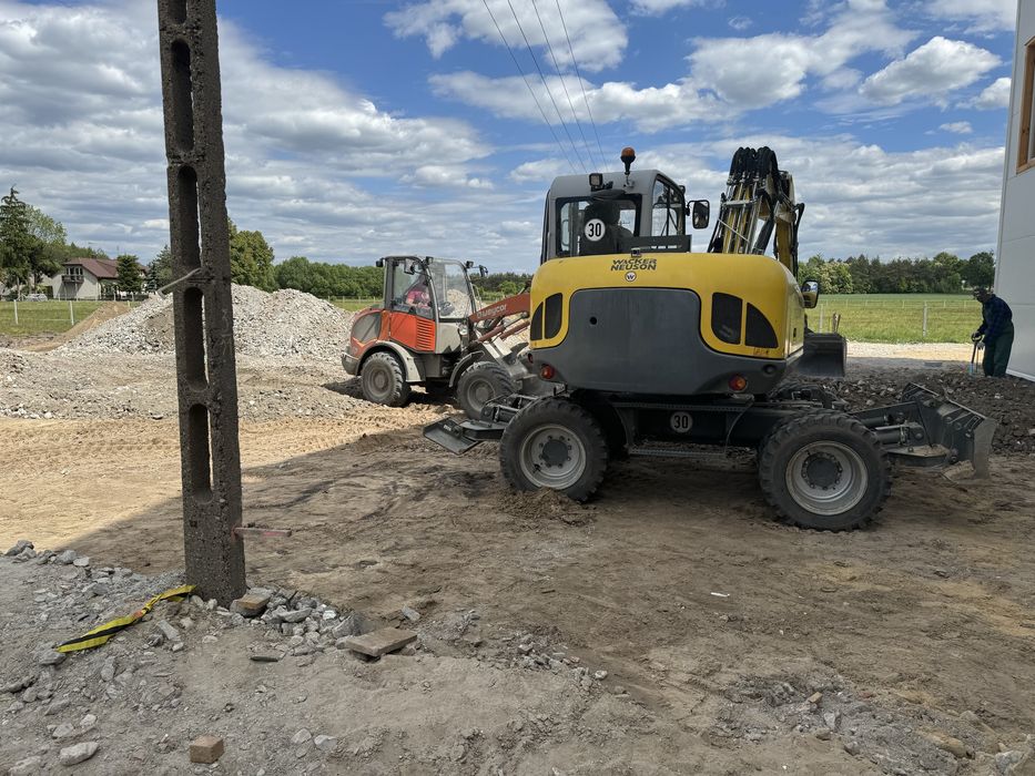 Usługi minikoparka koparka ładowarka