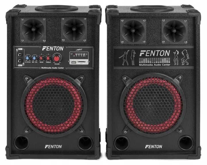 Комплект активних акустичних колонок +караоке Fenton SPB-8 400W USB/BT