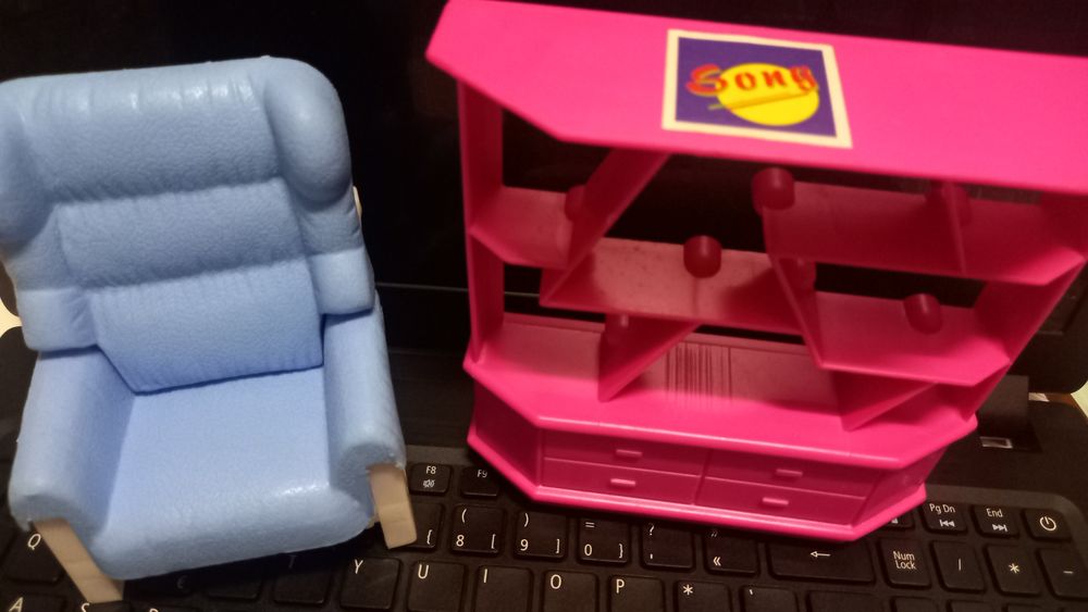 Acessórios barbie cadeirão "sofa" , móvel