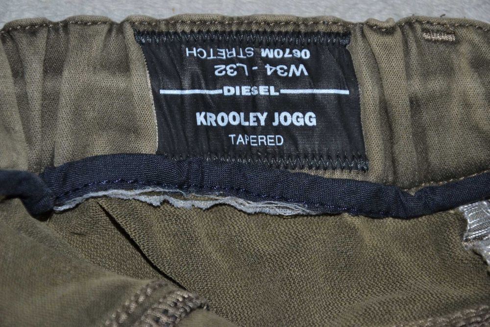 DIESEL Krooley Jogg Jeans Spodnie Męskie W34 L32 Oryginalne Super Stan