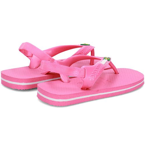 Nowe japonki Havaianas Brasil - Różowe Sandały Dziecięce rozm 22