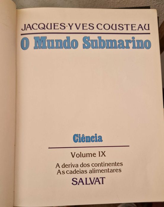 Enciclopédia "O mundo submarino " de Jacques Yves Cousteau