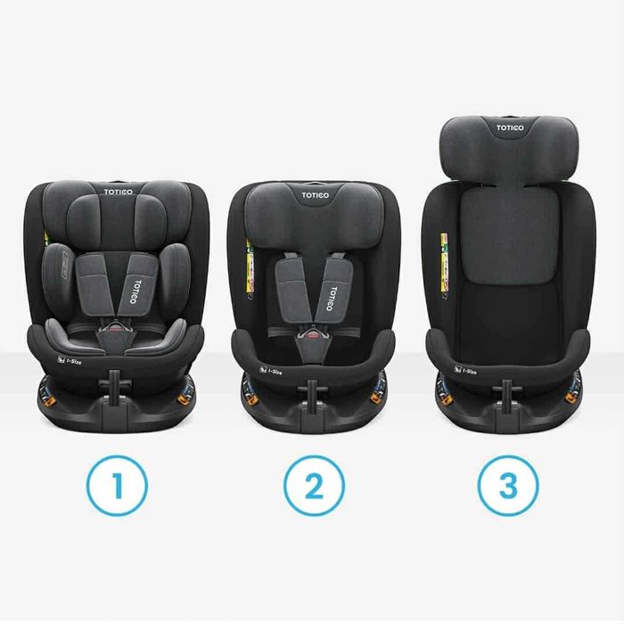 FOTELIK SAMOCHODOWY Obrotowy 360 TOTICO Travi 0-36kg. i-Size ISOFIX