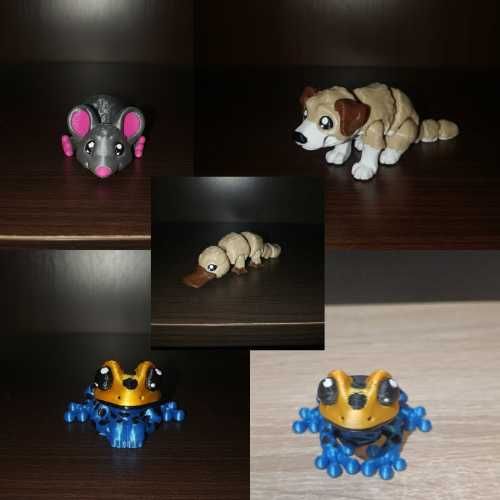 Zwierzątka 3D – figurki antystresowe, druk 3D