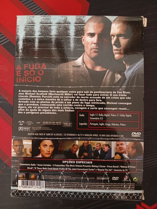 DVD prision break 1 temporada