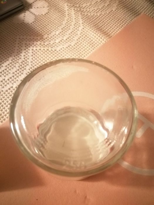 Pote de vidro médio