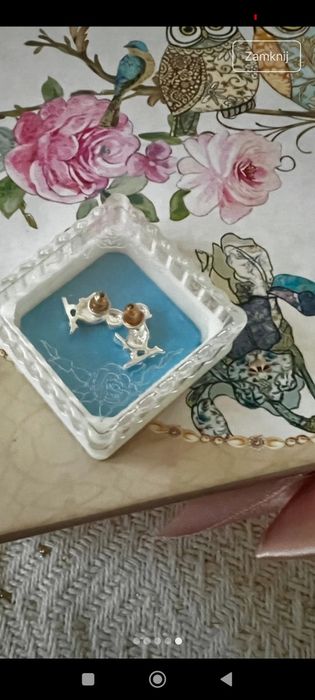Kolczyki sztyfty ptaki Apart srebro 725