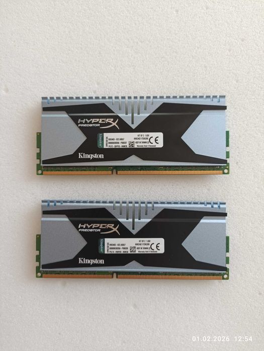 Kingston HyperX Predator DDR3-2400 8 GB (2x4 GB) оперативна пам'ять