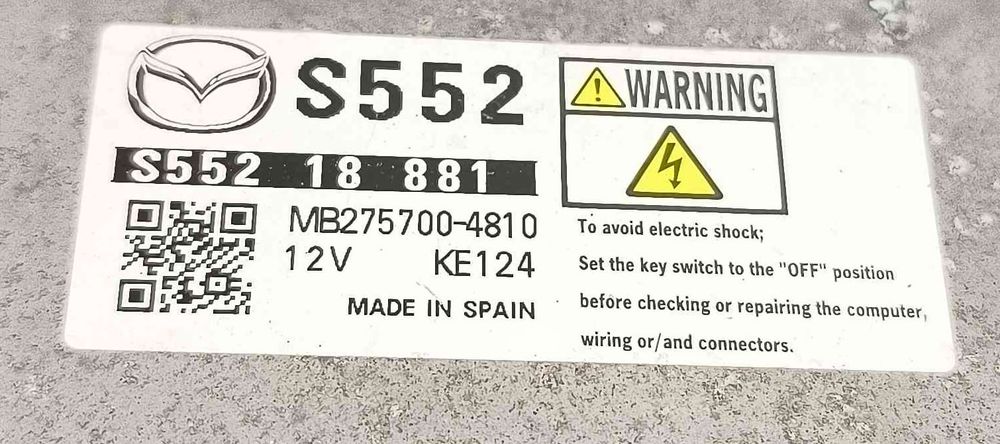 Centralina Motor / ECU S55218881 - MAZDA CX-3