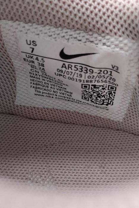 Sapatilhas Nike Air Force 1 Sage Low Tamanho 38