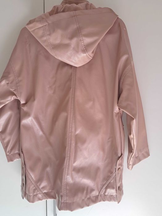 Blusão Impermeável de Menina ZARA – Rosa Velho
