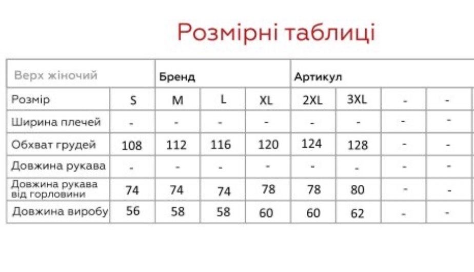 Жіночі вишиванки рoзмір L