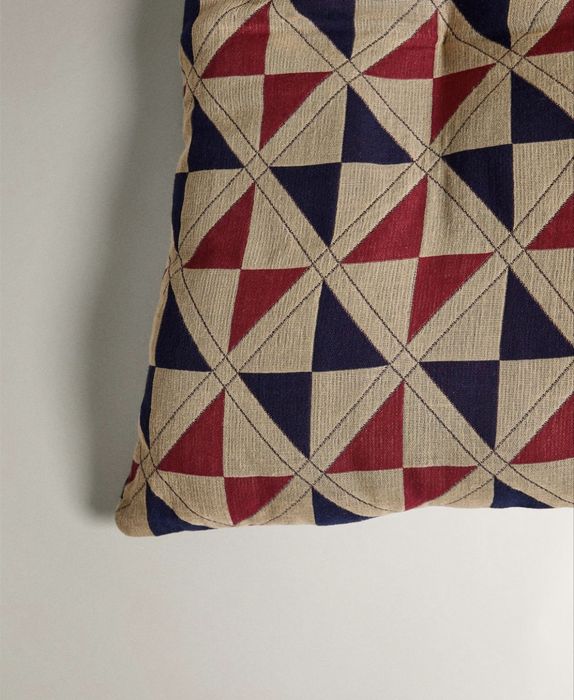 Topper Algodão Design Geométrico Zara Home NOVO
