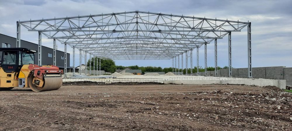 Продам металоконструкцію ангару 30х72х6 складу,  кран балка, СТО