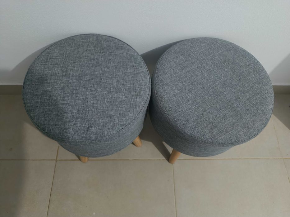 Vendo baú cinza novo em perfeitas condições de uso.