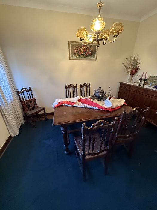 Conjunto Mobilia Sala Madeira Maciça