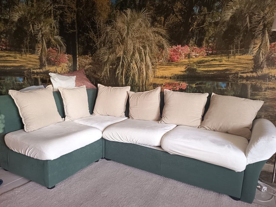 Sofa de canto com cama