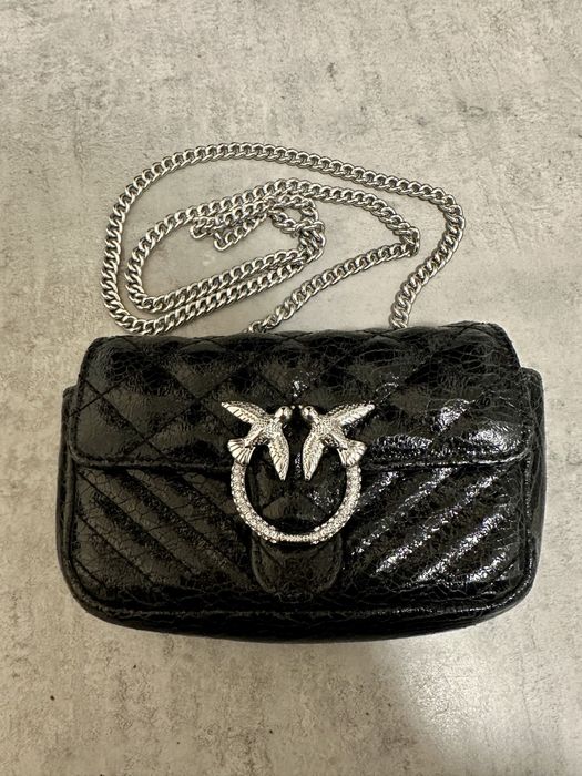 Torebka mini Pinko love tony mixy czarna