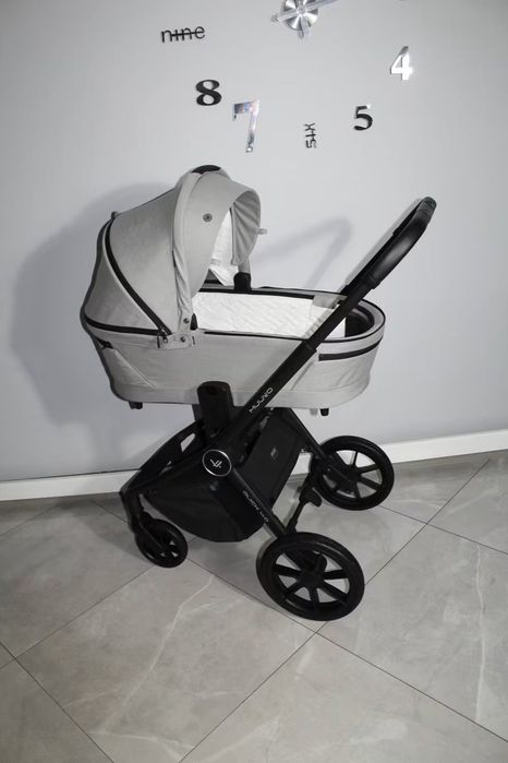 Stan Idealny! Wózek 3w1 Muuvo Quick 4.0 Steel Grey