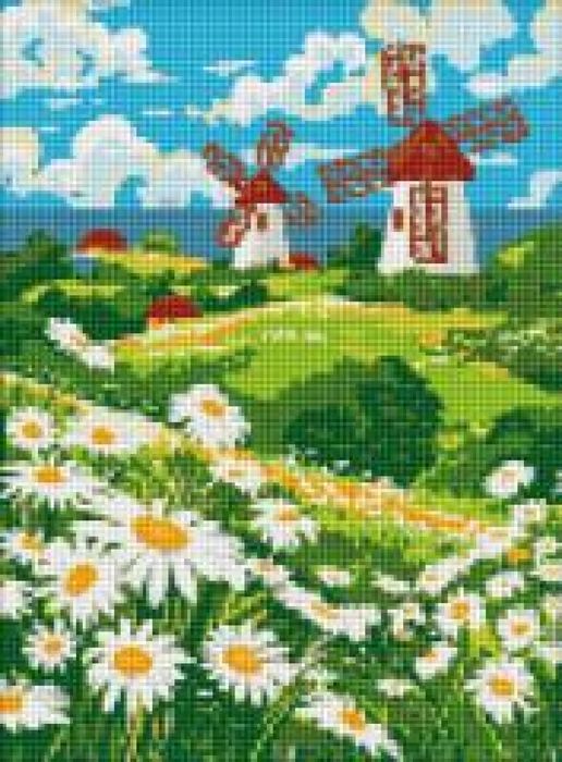 Diamentowa mozaika - Pole stokrotek 30x40cm Ideyka pudełko,404x303 mm