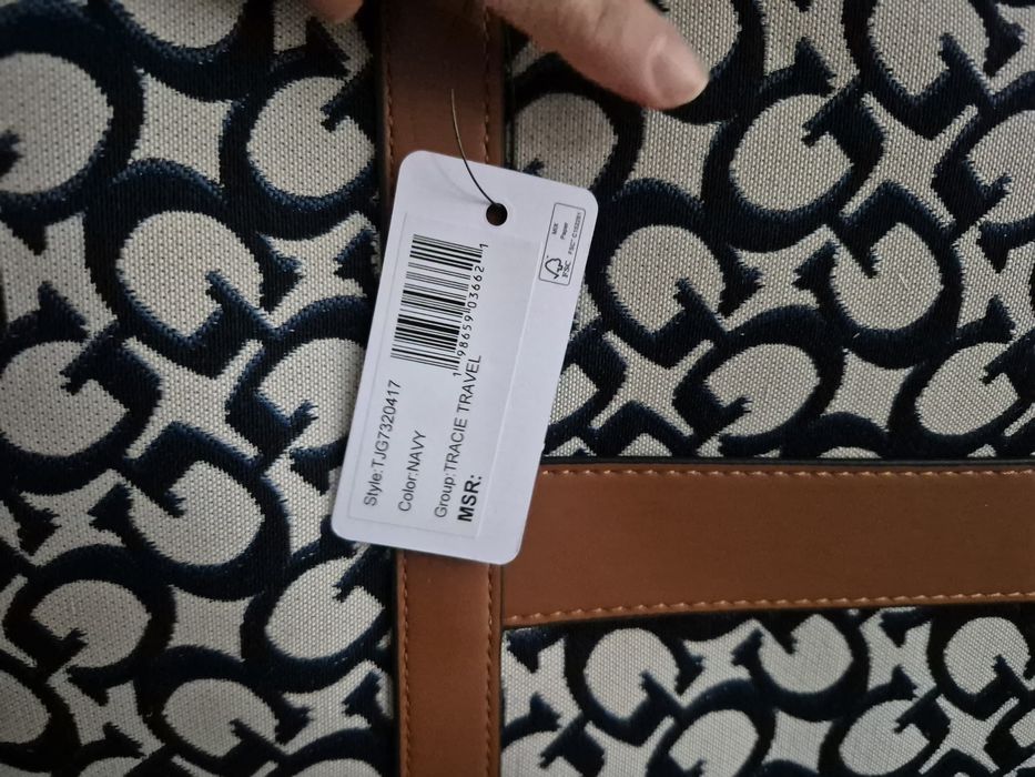 Torebka Damska Shopper Bag Podróżna Guess