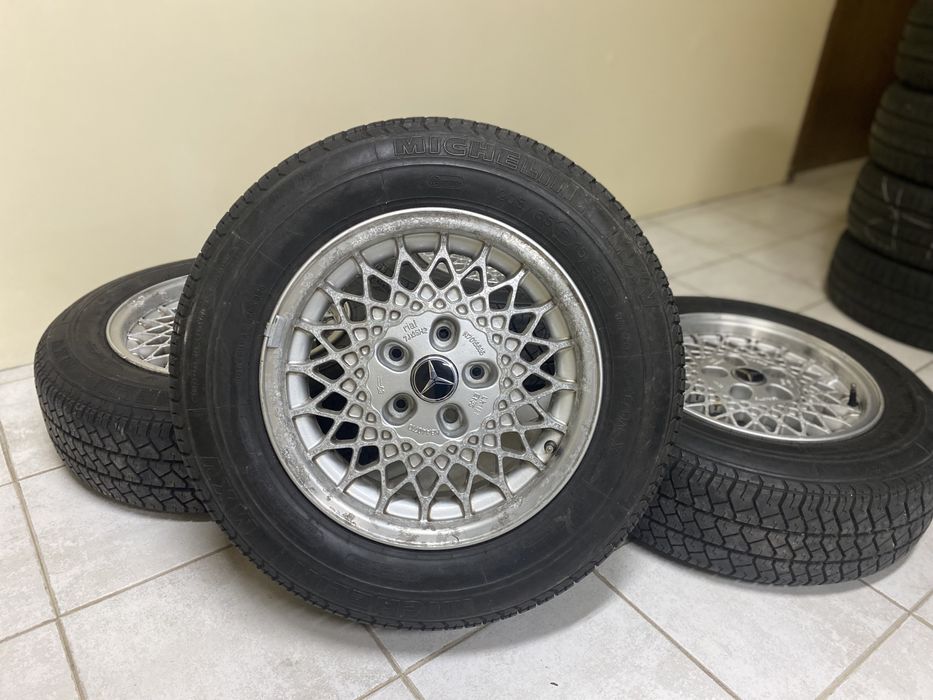 Jantes 15” 5x112 com aba Rial Mercedes w124 w201 190 com pneus