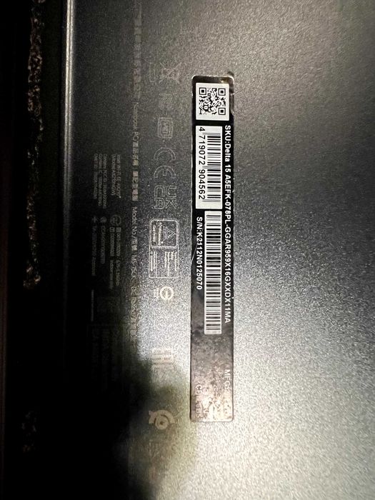 Laptop MSI Delta 15 A5EFK-078PL