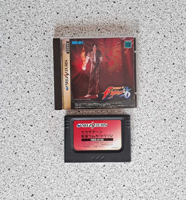 Gra King of Fighters 96, Sega Saturn, Expansion RAM Cartridge, import Japonia