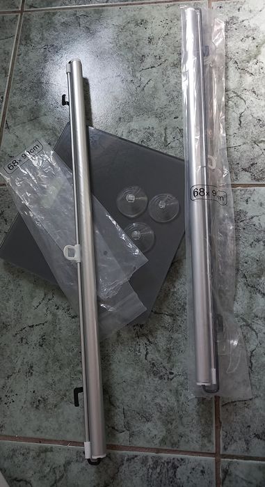 Par de Cortinas retráteis com ventosas para carro