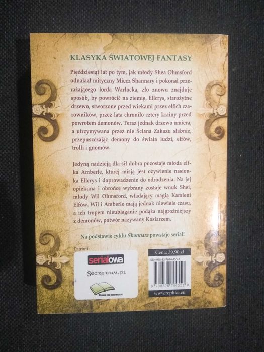 Dobra książka - Kamienie elfów shannary Terry Brooks (P67)
