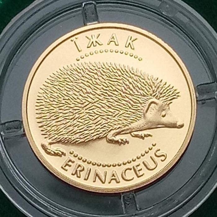 Монета золото Їжак Ежик 1,24 грамм 999 проба