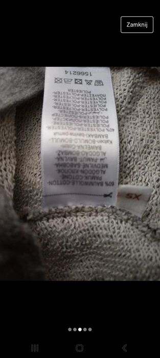 Spodnie ciazowe Billy button xs/s