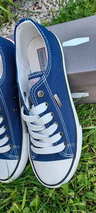 Trampki granatowe damskie Cross Jeans.Nowe.