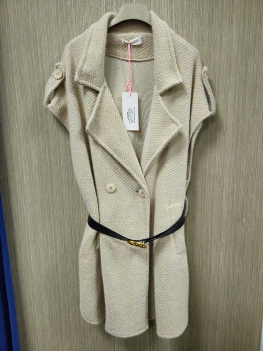 Kamizelka beżowa r. Uni Plus (XL/XXL) Carla Giannini Italy !!!