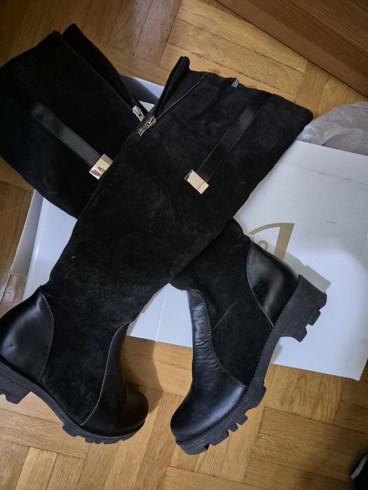 40 розмір Чоботи високі зимові